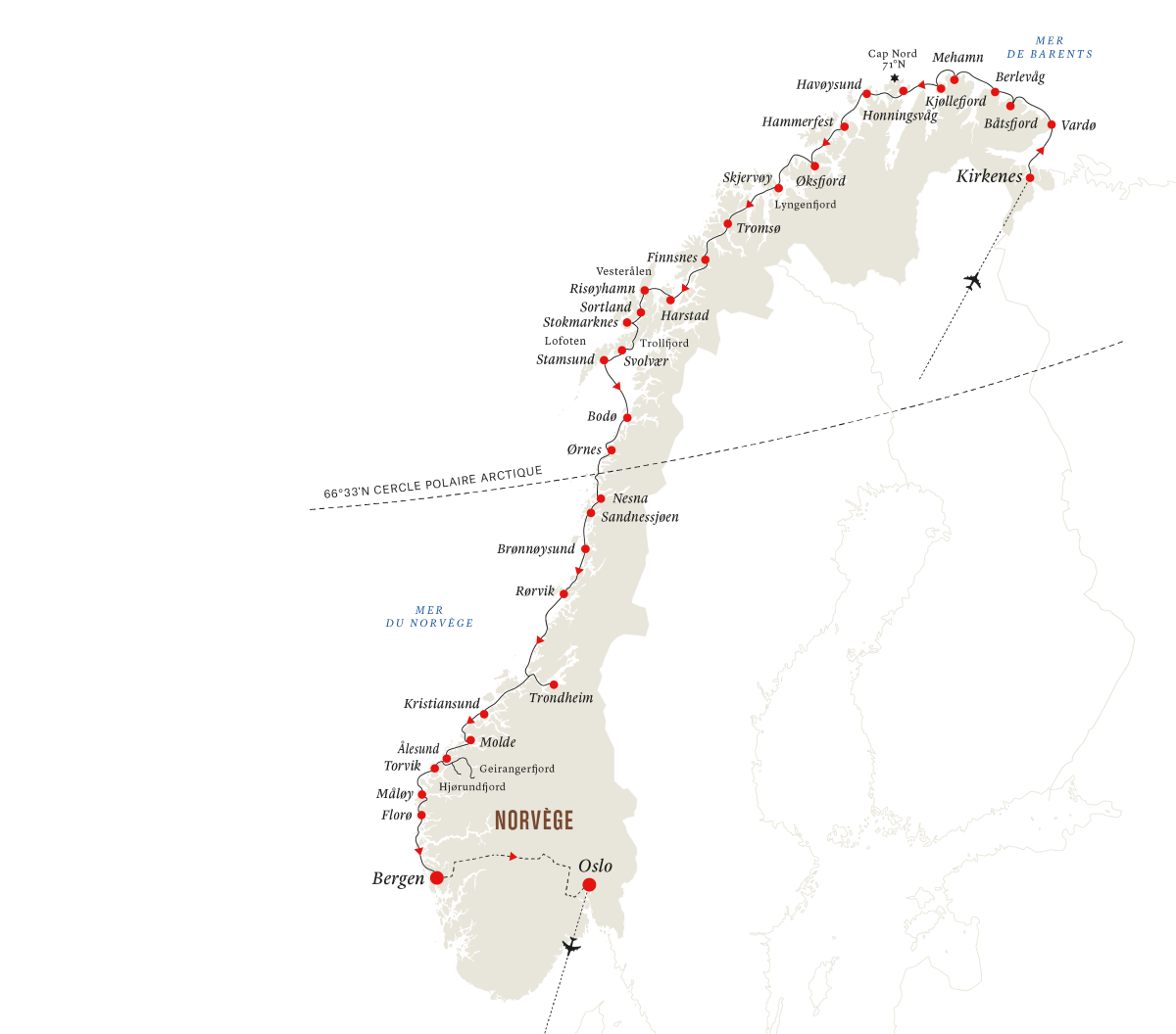 Panoramas norvégiens en 10 jours avec accompagnateur français
