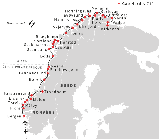 Voyage Accompagné à Bord Du Ms Lofoten Bergen Kirkenes
