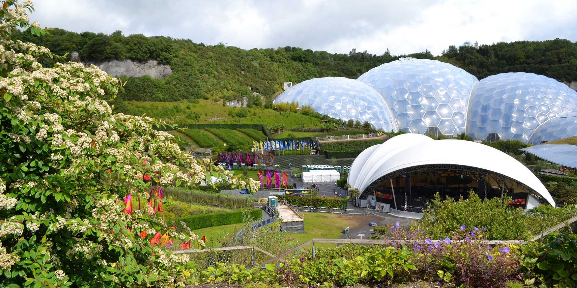The Eden project, Fowey