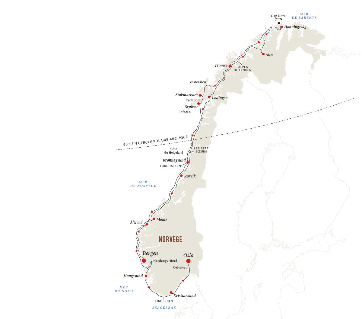 Le Cap Nord Express – Depuis Bergen  - 2024/2025