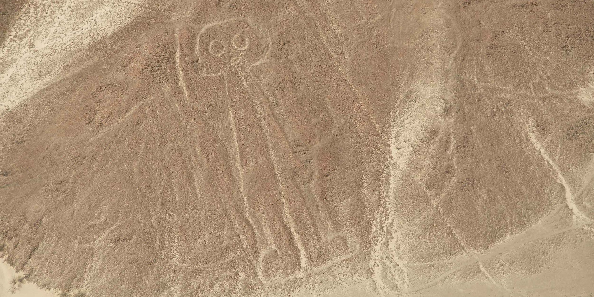 Geoglyph Owlman, Nazca lines, Pérou