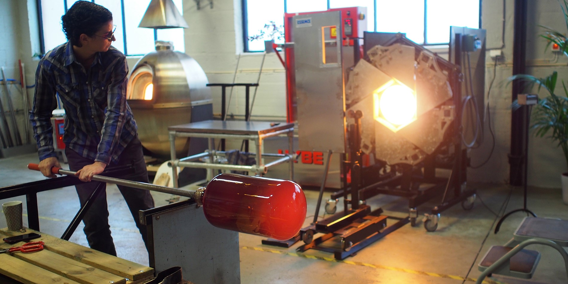 Glass blowing factory of Formbar