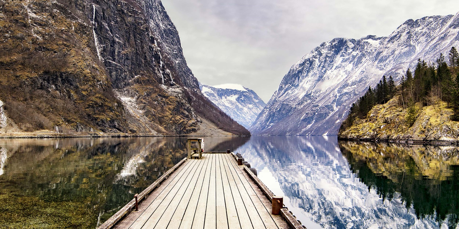 Si vous venez pendant l'hiver, le fjord de Nory