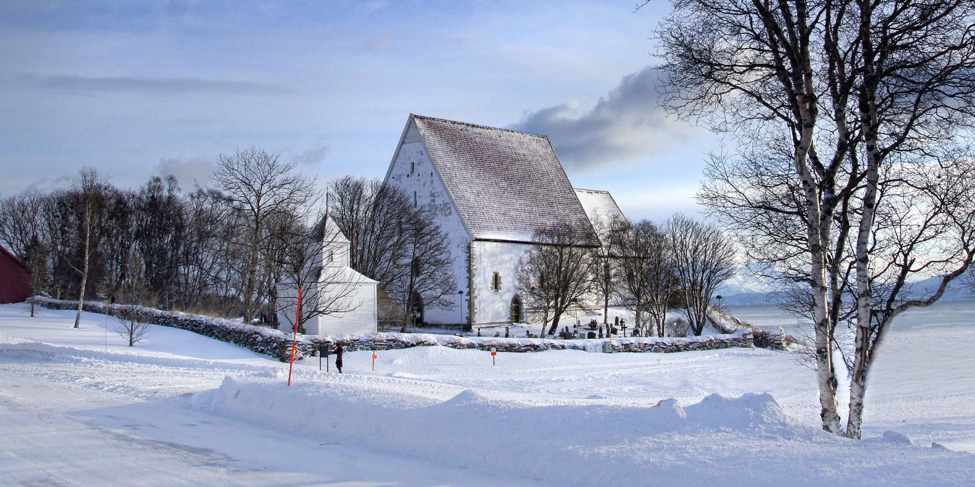 Église de Trondenes en hiver