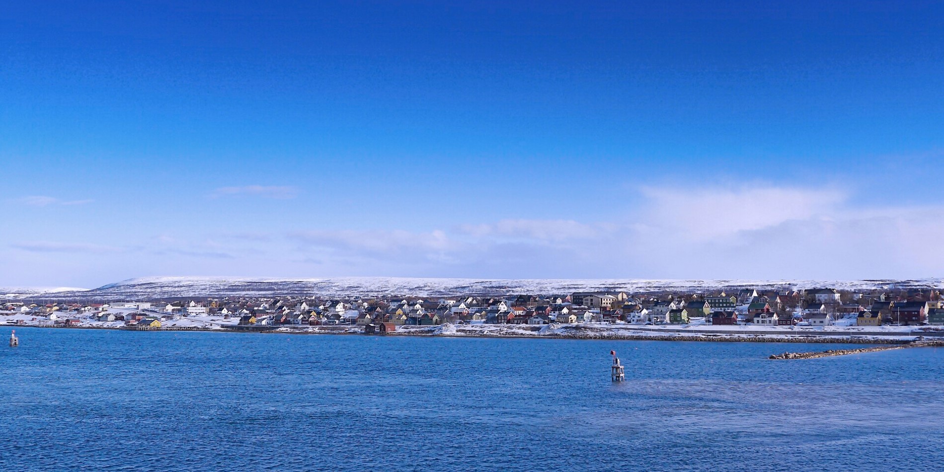 The small port town of Vadsø in Norway