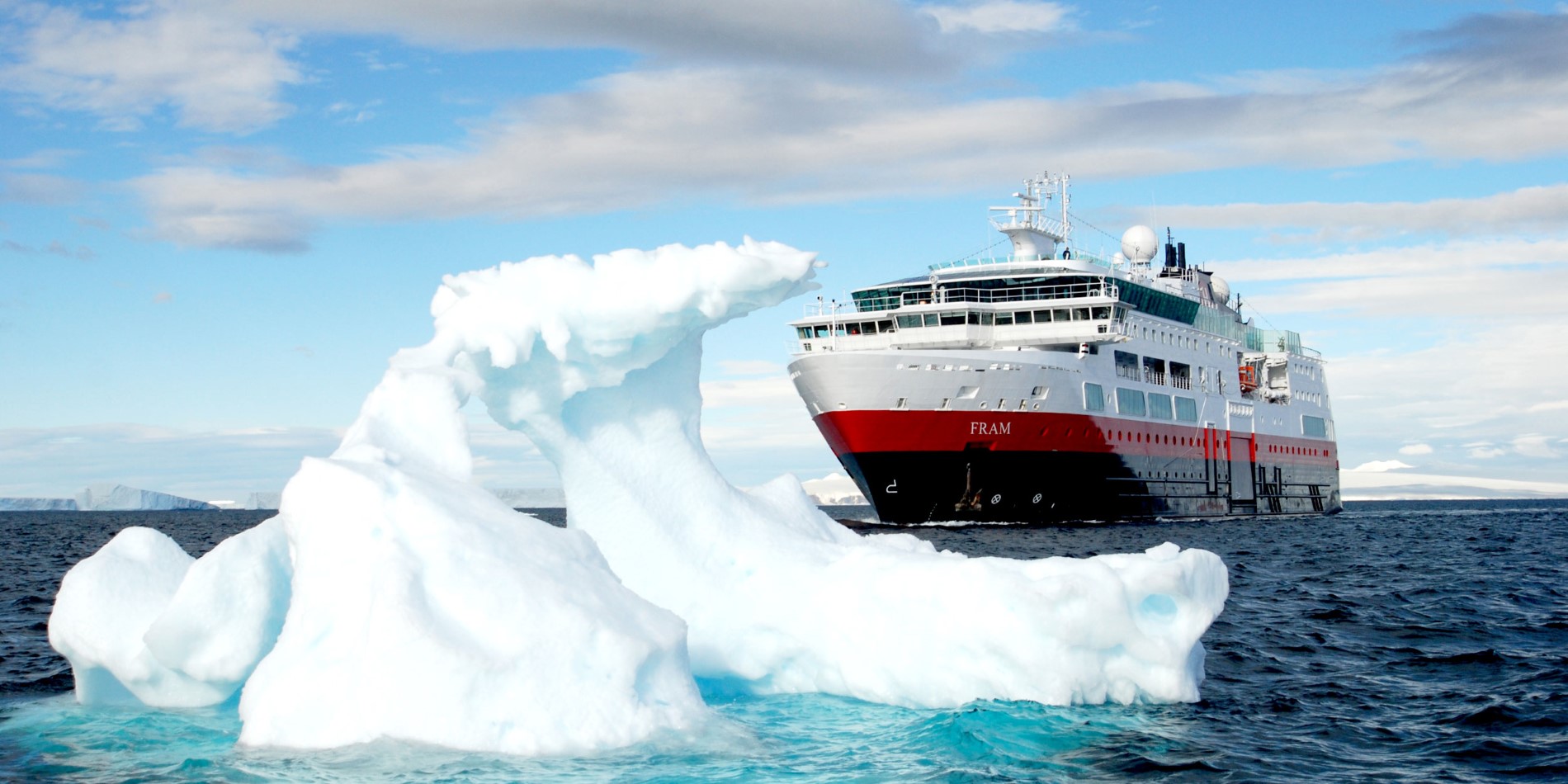 Icebergs - l'un des nombreux motifs photo préférés lors d'une expédition avec MS Fram