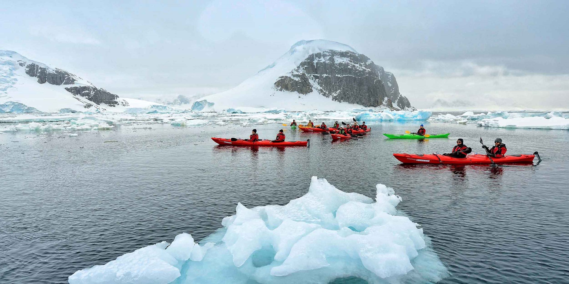Kayak en Antarctique